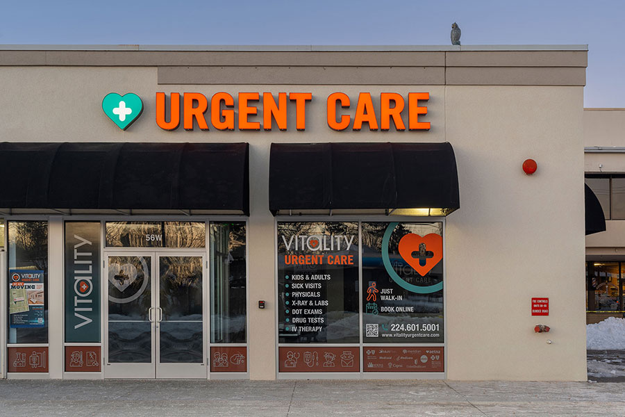 Vitality Urgent Care Front Entrance Signage Design