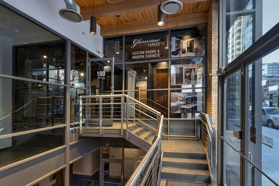 Glenview Haus Showroom  Entrance Signage  Design