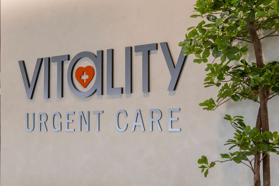 Vitality Urgent Care in Lake Zurich Logo Signage Design and Production